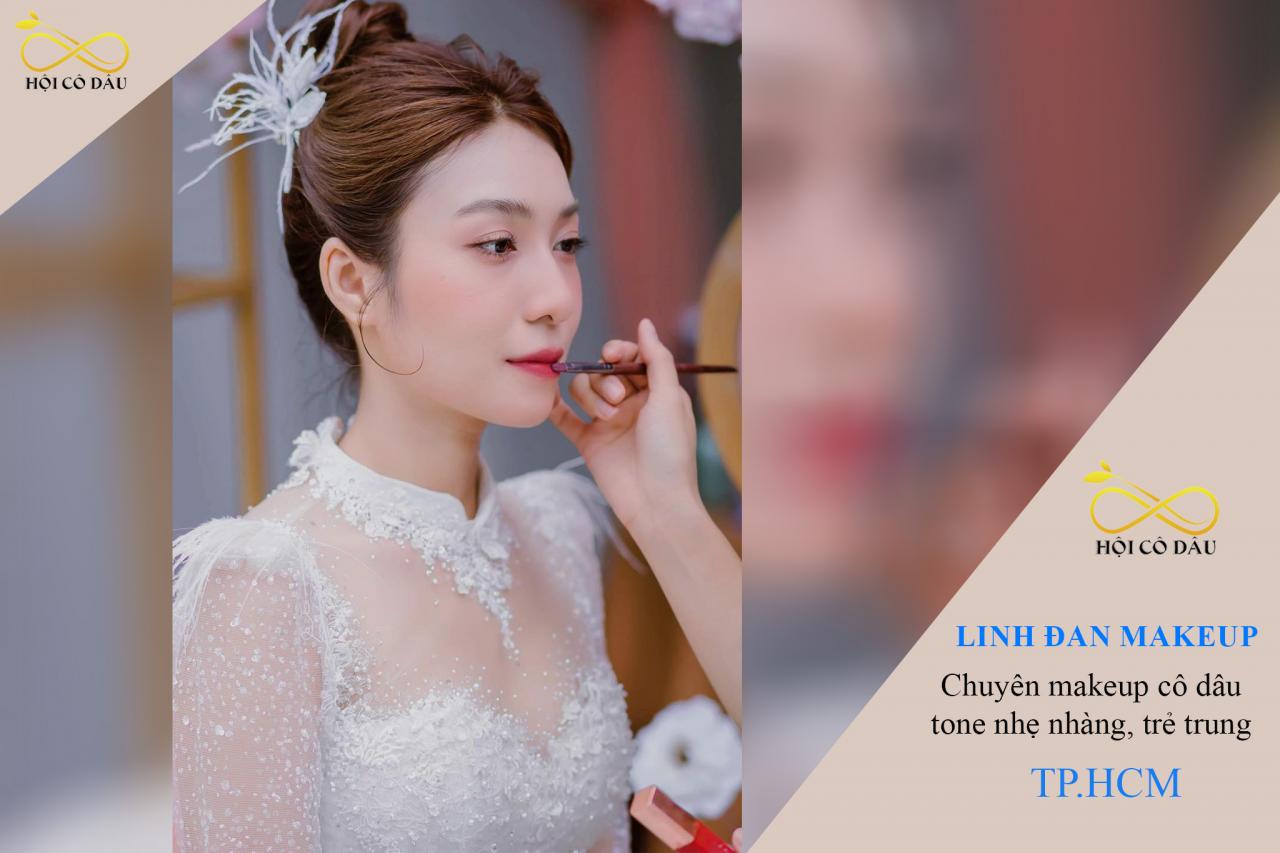 Linh Đan Makeup  - Chuyên makeup cô dâu tone nhẹ nhàng, trẻ trung tại HCM. 